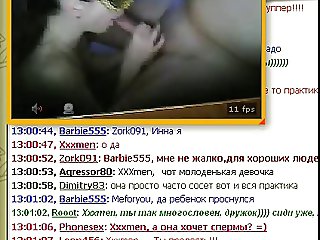 Russian family in the video chat
