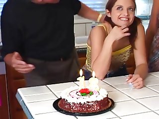 18 year old gets fucked by step daddy on birthday