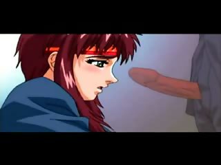 Horny redhead girl fingering her wet pussy - anime hentai movie 73