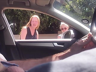 Dickflash 2 pretty blonde teens while asking directions