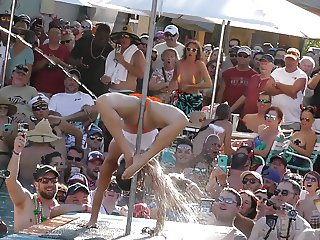 Pussy Flashing Pool Party Slut Contest 2018 Key West p1