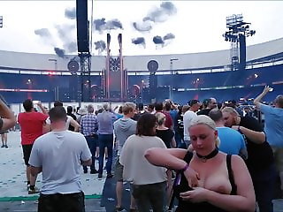 LIFADsub Flashing at Rammstein concert Rotterdam 2019