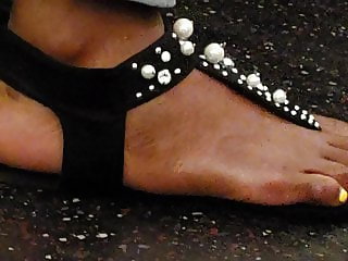 Candid ebony foot