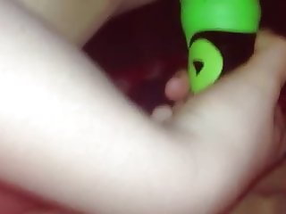 Girlfriend masturbating with her Vibrator