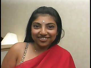Beautiful Indian girl with a great ass sucks dick and gets drilled