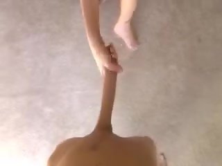 Horny milf under the sun handjob
